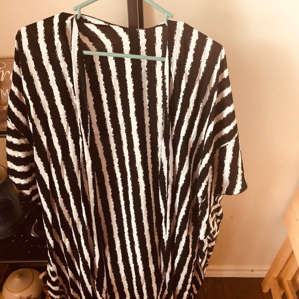 Zebra print kimono